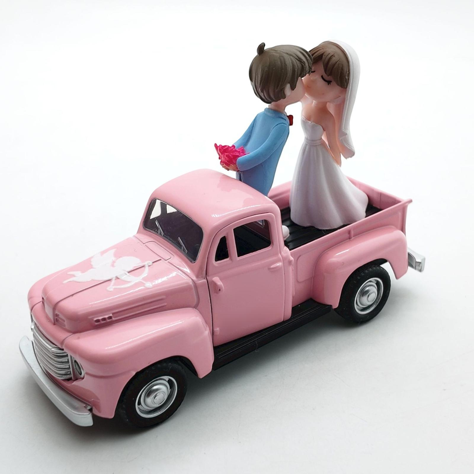 Retro Alloy Car Model Valentine s Day Truck Alloy Car Model One Size розовый