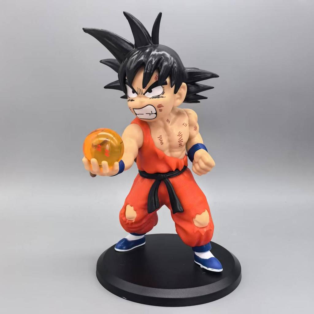 Dragon Ball FC Kid Goku Two-Color Training Suit Figurine Model Collectible Toy