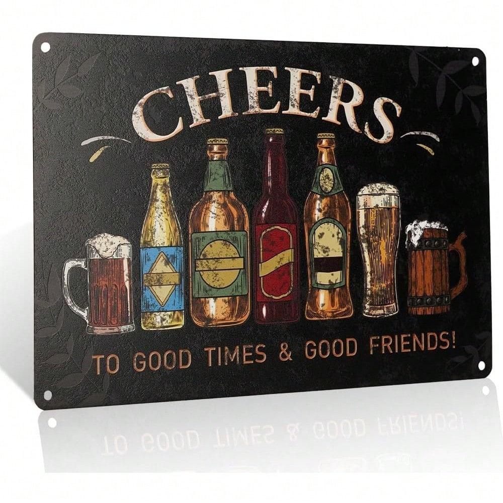 Funny Tin Metal Sign Home Wall Decor for Cafe Bar Garage Christmas Gift