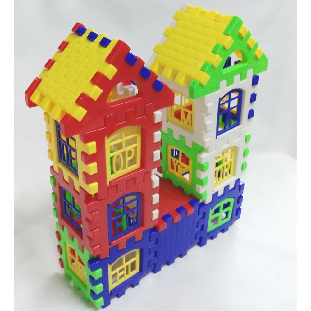 Puzzle Education Children Building Blocks Toy Smart Plastic House Building Blocks Toy