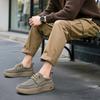 Herren Lederschuhe 2026 Frühjahrsmode Business Casual Schuhe Plateau Runde Spitze Bequem Outdoor Retro Herren Vulkanisierte Schuhe