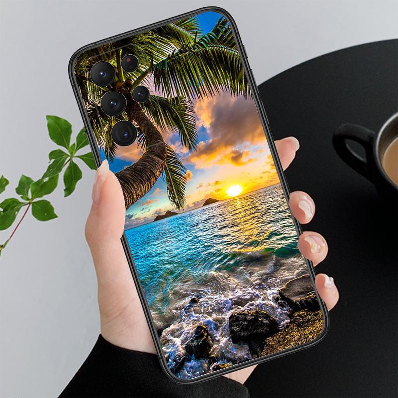 

Чехол для телефона Palm Tree Beach Sea Sunset для Samsung A73 A13 A14 A32 A71 A33 A52 A53 A72 A51 A22 A23 A34 A54 A52 A22 5G