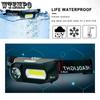 COB Headlights USB Charging Headlights Outdoor Lighting Work Lights Plastic Headlights Night Fishing Lights