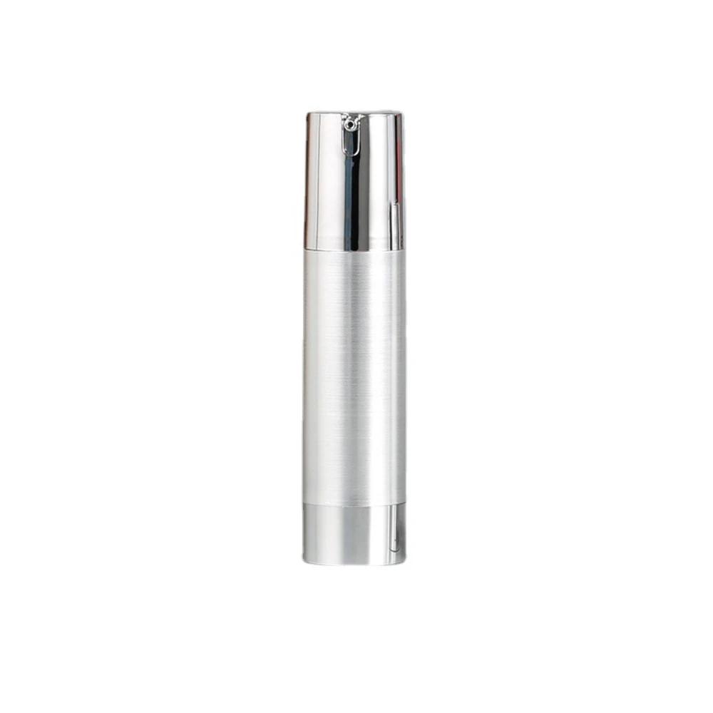 15/30/50ml Silver Travel Lotion Bottle Empty Vacuum Pump Bottles Facial Cream Airless Bottle Cosmetics Spray Refillable Bottle