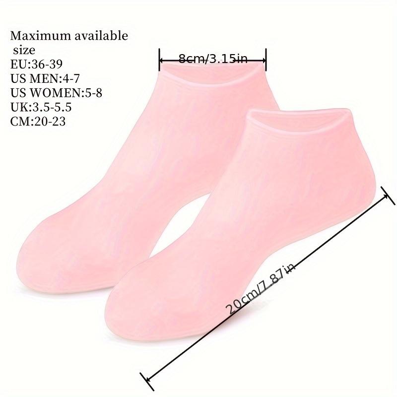 1 Paar feuchtigkeitsspendende Fußsocken aus Silikon für trockene und rissige Füße, Pediküre-Pflege