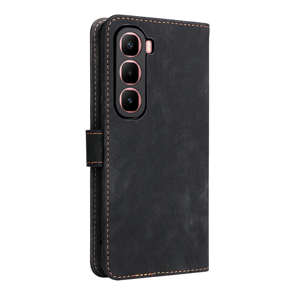 For Infinix Hot 60 Pro+ 4G X6886 Case Wallet RFID Blocking PU Leather Phone Cover Stand with Strap