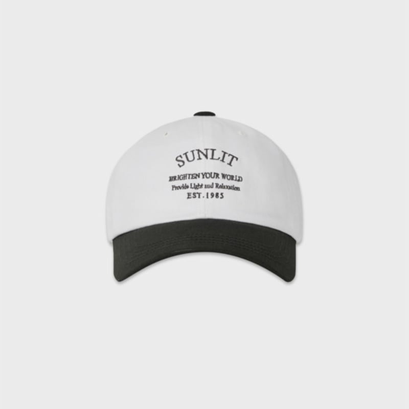 Sunlit HERITAGE LOGO BALL CAP (WHITE/CHARCOAL)