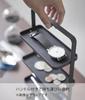 Yamazaki Glasses Accessory X D7 X Tower Accessory Small 4298 & Tray, 4-Tier, White, Approx. W16.5 H32.5cm, Style, Storage, Organizer,