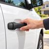 Black Exterior Door Handle with Separate Small Cover, Solid Front Face, Rear Clip Structure, and Part Number 69217-0C030 69210-0C010 for Replacement