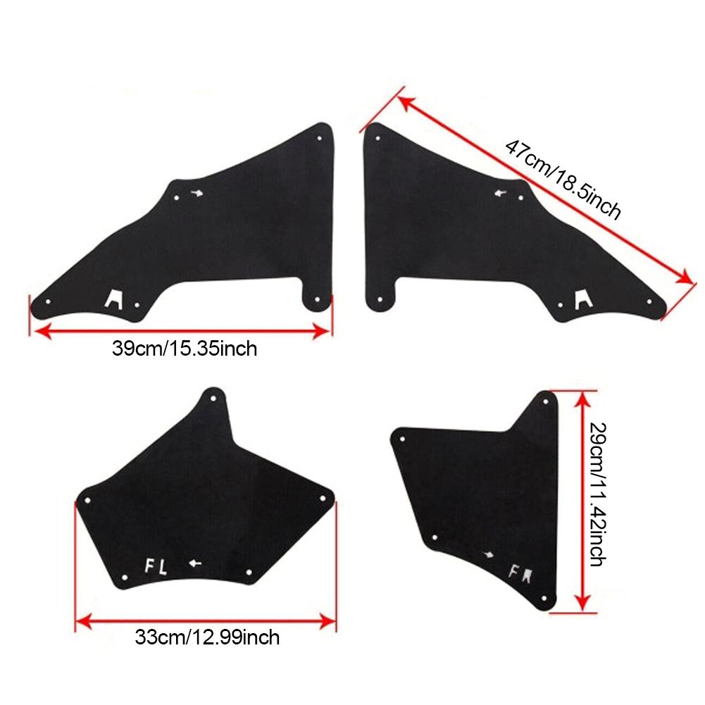 Splash Liners 1set Guards Fender Shield Apron Seal Mud Flaps W Clips For Toyota Land Cruiser Prado J120 J150 2003 2020 Lc3 Lc4 Lc5