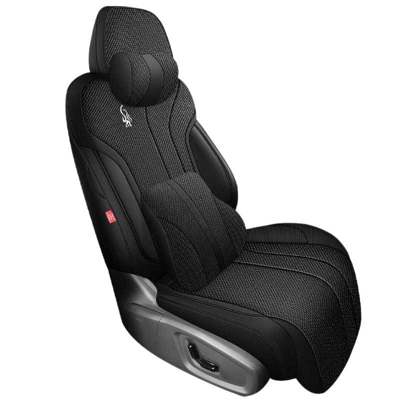 All-Season Breathable Linen/Hemp Seat Covers for Geely Galaxy E5 - Full Coverage