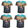 Moda Fresca Nueva Unisex Kim Jong Un Divertida Impresión 3D Casual Camiseta Top