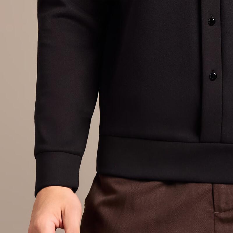 Antonio Men's Faux Two-Piece Double Collar Knit Jacket