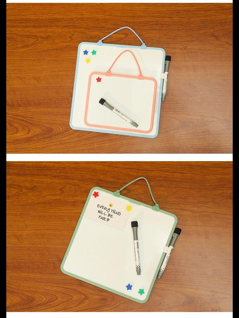 Funi Colorful Children's Magnetic Whiteboard with Detachable Lanyard - Erasable Writing and Drawing Board