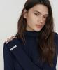 Isibchilwai Basic Wool Neck Top (Navy)
