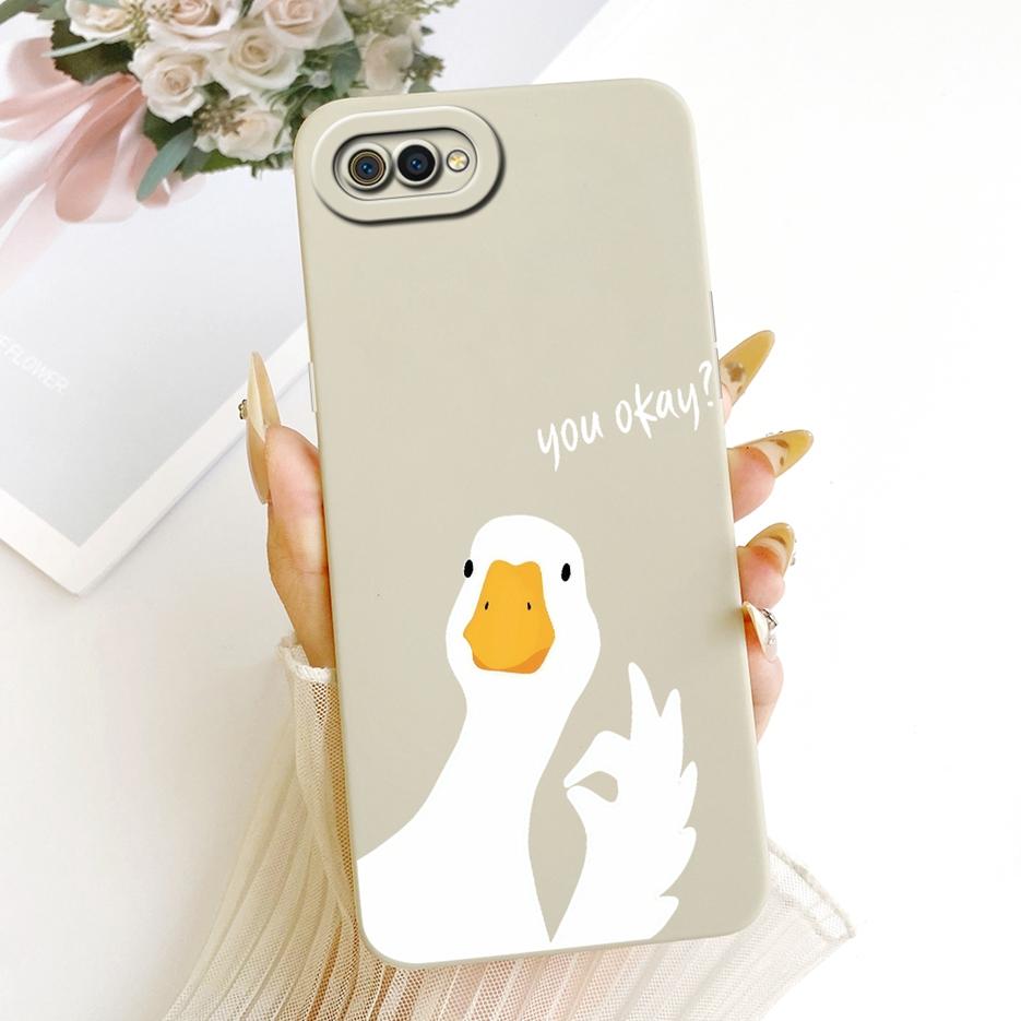 For Realme C2 Case RMX1941 Cute Cat Duck Cartoon Cover Soft Silicone Phone Case For Oppo A1k CPH1923 OppoA1k RealmeC2 Funda Bags
