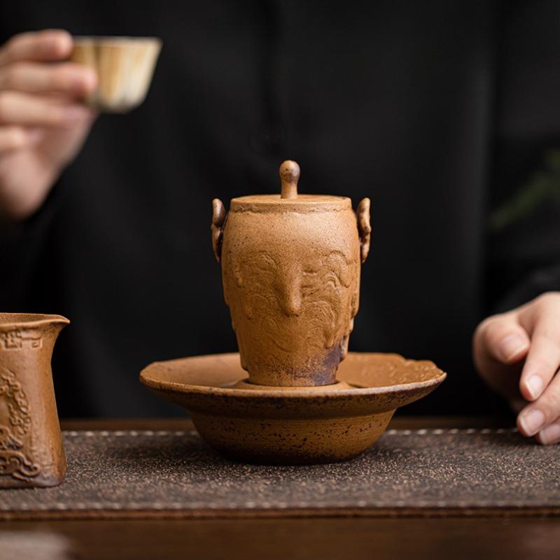 

150ML Sauce Glazed Biomimetic Teapot Storage Water Tea Maker Kettle Creative Automatic Air Hole Switch Ceramic Pot Kungfu Teaset