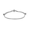 Bracelet - LUXENTER - Liwani - Hypoallergenic Steel - Rhodium Finish - Diameter 55 Mm