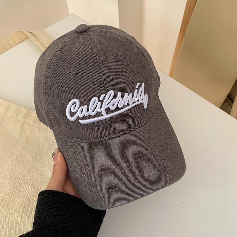 Big Head Circumference Baseball Cap Female Soft Top Wide Brim Showing Face Small Cap Retro Red Couple Hat