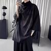 Black Harajuku Techwear Men's Clothing Stylish Gothic Punk Hip Hop Streetwear Creative Men's T Shirts Japanese Anime Clothes