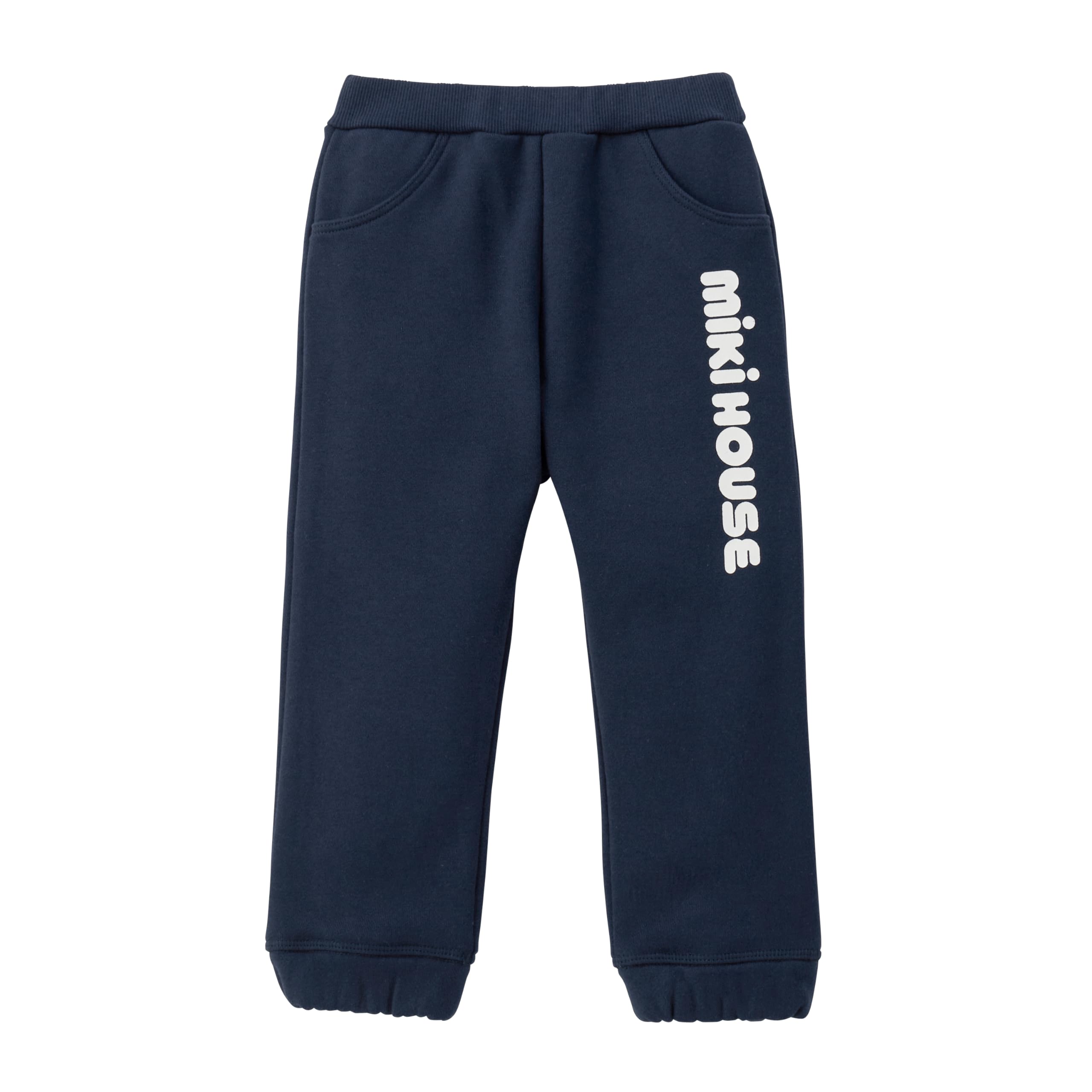 

Штани з логотипом MIKI HOUSE, Довгі штани, Однотонні, для хлопчиків та дівчаток, Малюки, Діти, Школа, 100 см, Темно-синій, Ексклюзив в Інтернеті, 10-3219-680