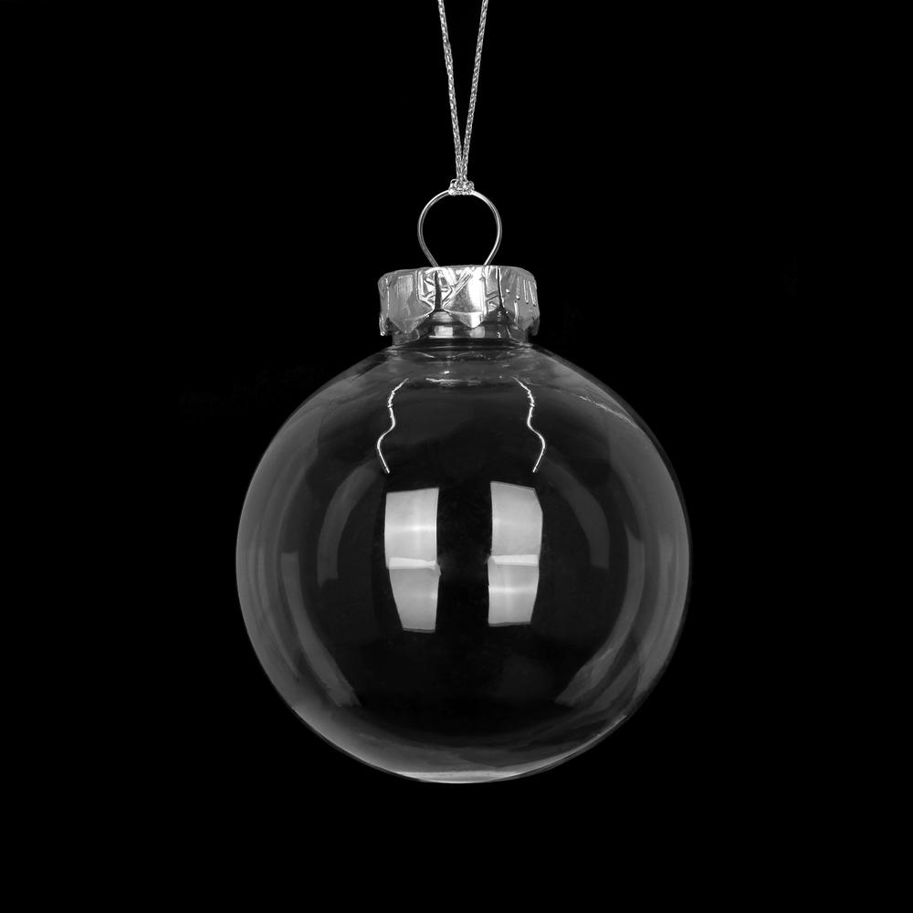 

Clear Refillable Christmas Ball Plastic Baubles Balls Xmas Tree Hanging Decorations 2026 Xmas 2026 New Year Party Ornament 6cm серебряный