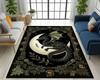 Gothic Sun and Moon Pattern DoorMat, Non-slip Floor Mat, Suitable for Living Room, Bedroom, Bathroom, Holiday Home Decoration