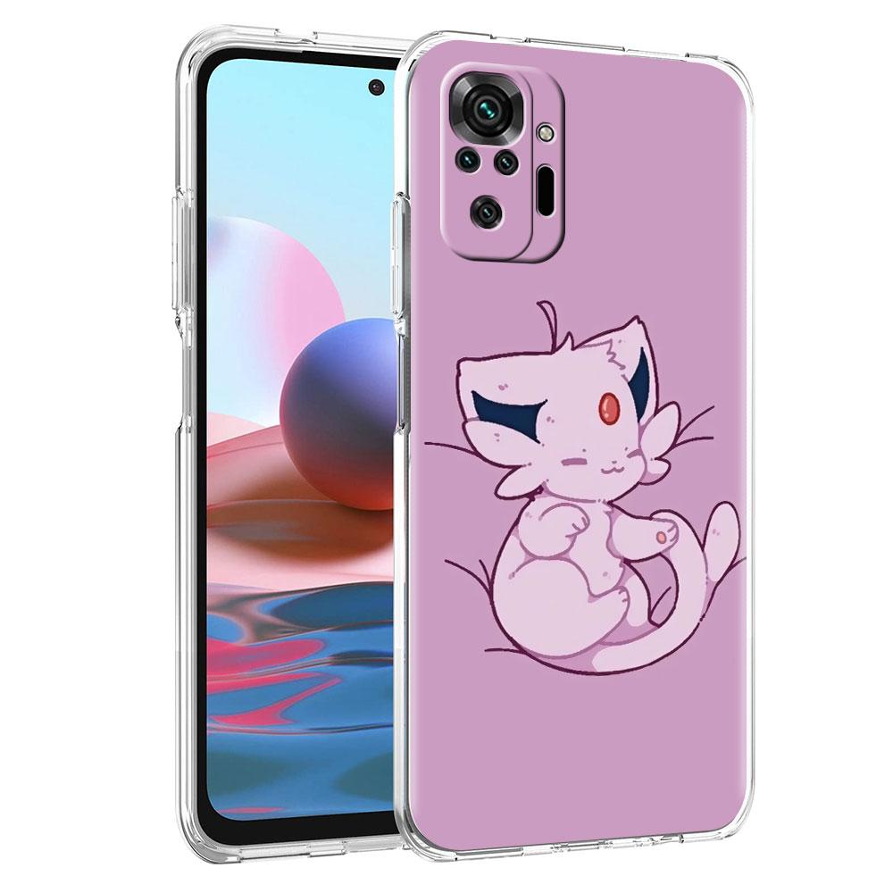 Pokemon Süße Eevee Telefonhülle für Xiaomi Redmi Note 11 10 9 8 Pro 9S 10S 9A 9C Stoßfestes K40 8T 7 9T TPU Silikon Soft Cover