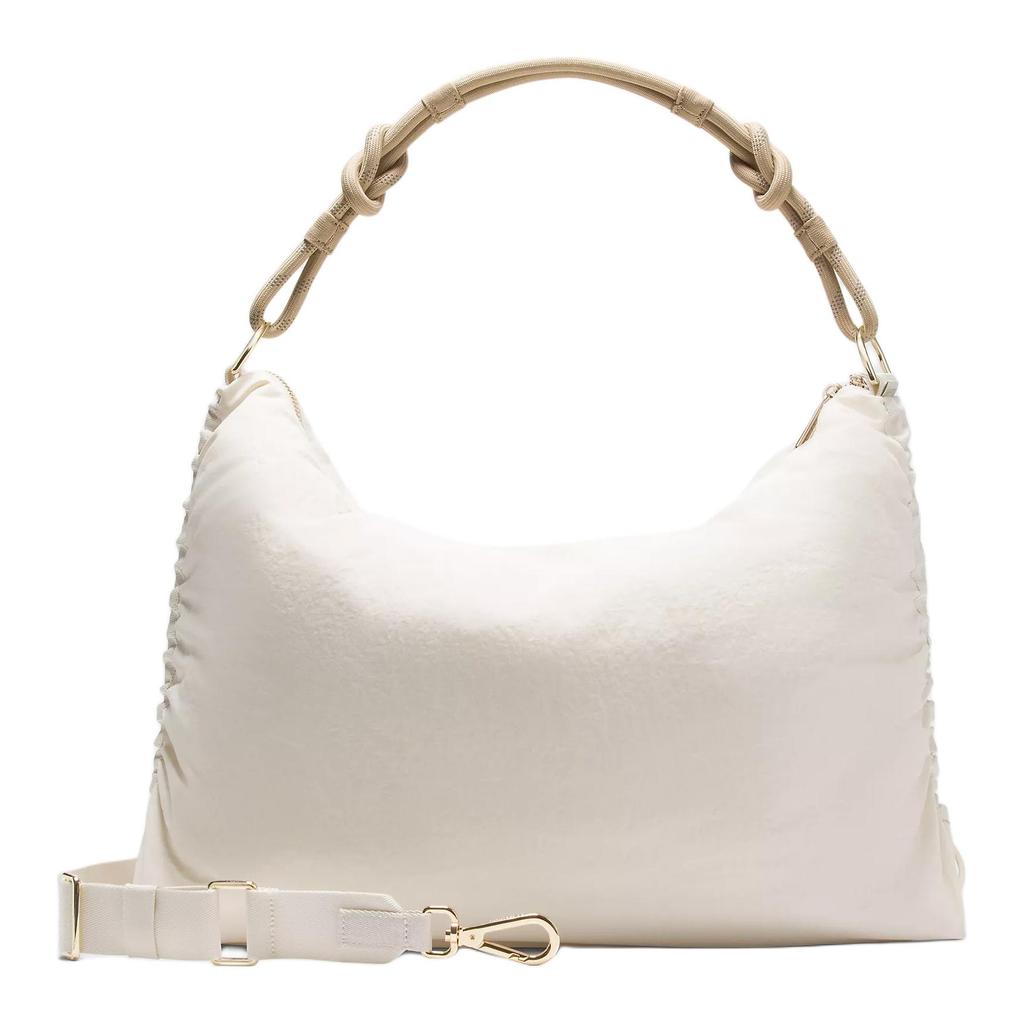 Lululemon Cabrio Serie 16L Raffiniertes Design Nylon Umhängetasche Große Damen Taschen Off-White LW9GHWS-075059