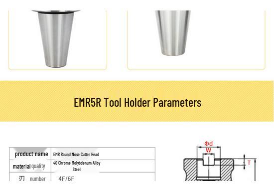 BT40 EMR Face/Round Nose/R5/R6 CNC Fly Milling Cutter Tool Holder Extension