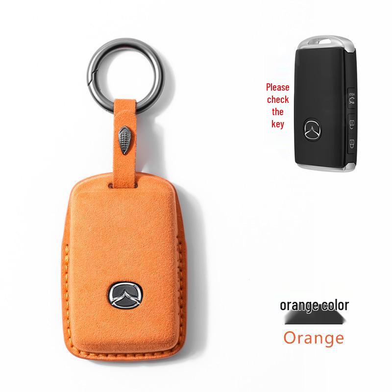 Suede Key Case for Mazda 3, CX-4/5, Atenza, CX-30