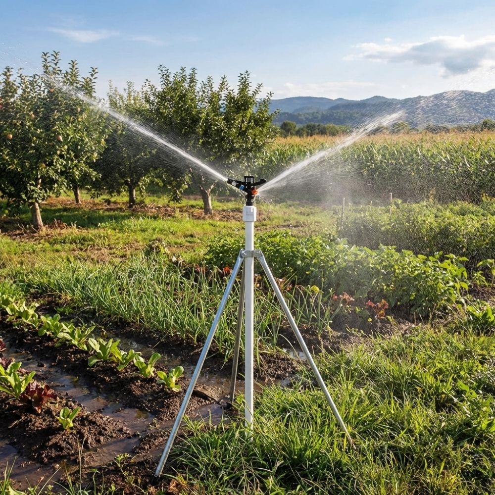 1/2 Inch Thread Water Spray Nozzle 360 Degree Rotating Sprinkler Head Impact Sprinkler  Lawn Yard