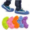 1 Pair of Washable and Reusable Microfiber Mop Slippers,Dust-Repellent and Easy-to-Clean Shoes Cover for Bathroom and Bedroom