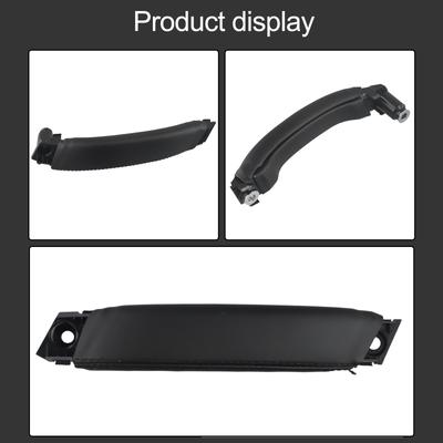 1pc Car Black Right Door Pull Handle Leather Cover Replacement For Land Rover L550 For Discovery Sport 2015-2019 Accessories