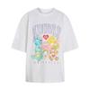 adidas Originals X Care Bears Knitted Comfortable Loose Sports Striped Short Sleeve T-Shirt Women Tops KR1480