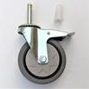 4-Inch Silent Swivel Caster with Brake - Medium TPR High-Grade Elastic Wheel for Dining Cars