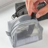 Large Capacity Key Bags Transparent Cosmetic Bag Square Mesh Storage Pouch Mini Zipper Coin Purse Small Wash Bag Stationery Case