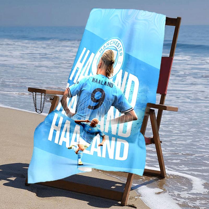 Proof Beach Towel with Haaland Pattern - Soft,absorbent,quick-drying,machine Washable - Perfect for Swimming,camping,bathing