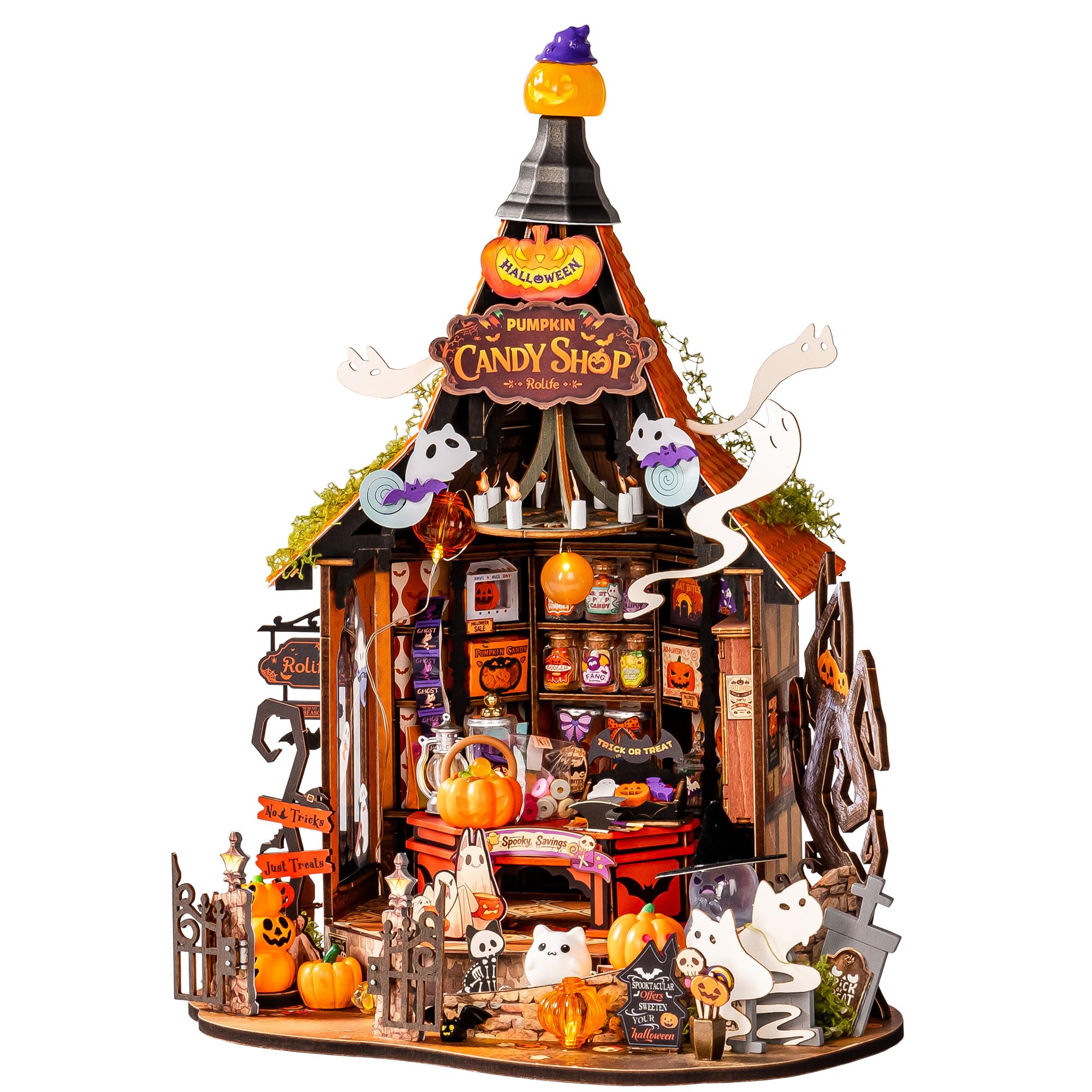 ROBOTIME Miniature House DIY Kit Halloween