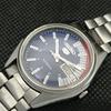 GEBRAUCHTE VINTAGE SEIKO 5 AUTOMATIK 6309A JAPAN HERREN D/D BLAU UHR 608g-a316342-9 SKU608g-a316342