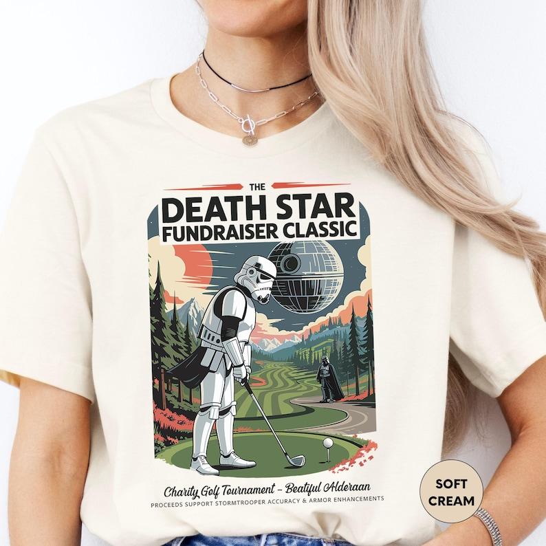 Funny Star Wars Golf unisex T-Shirt - Death Star Classic Stormtrooper Tee,Funny Star Wars Golf T-Shirt XL