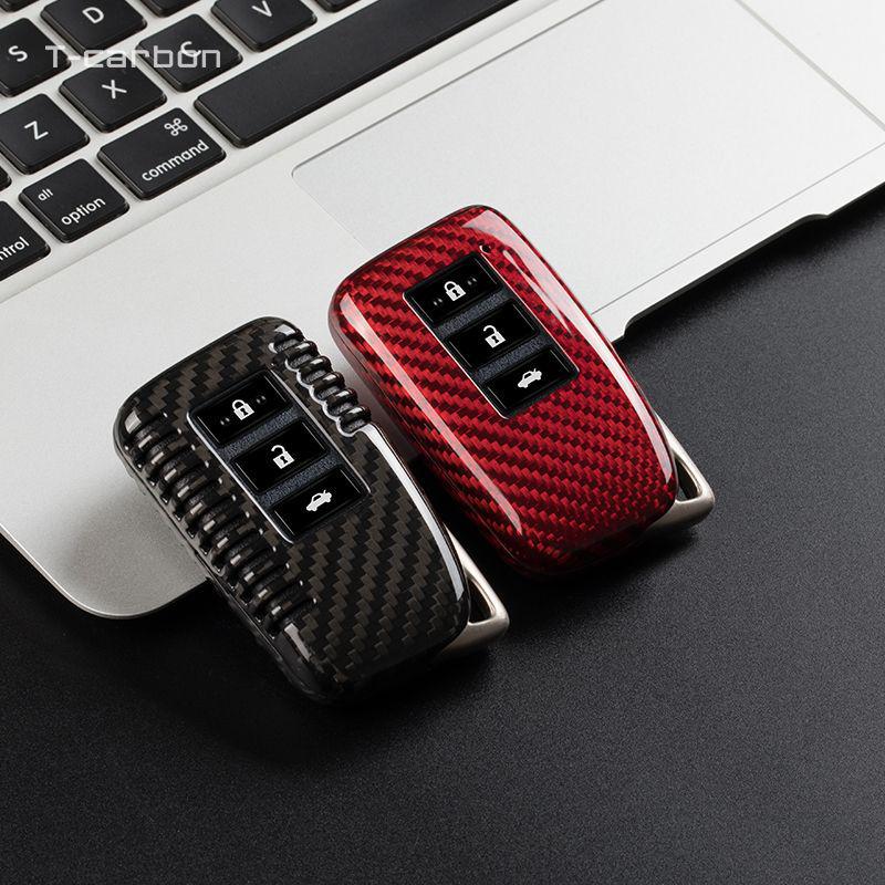 Carbon Fiber Key Case for Lexus: Compatible with ES300, RX, NX300, NX200t, UX260h Models