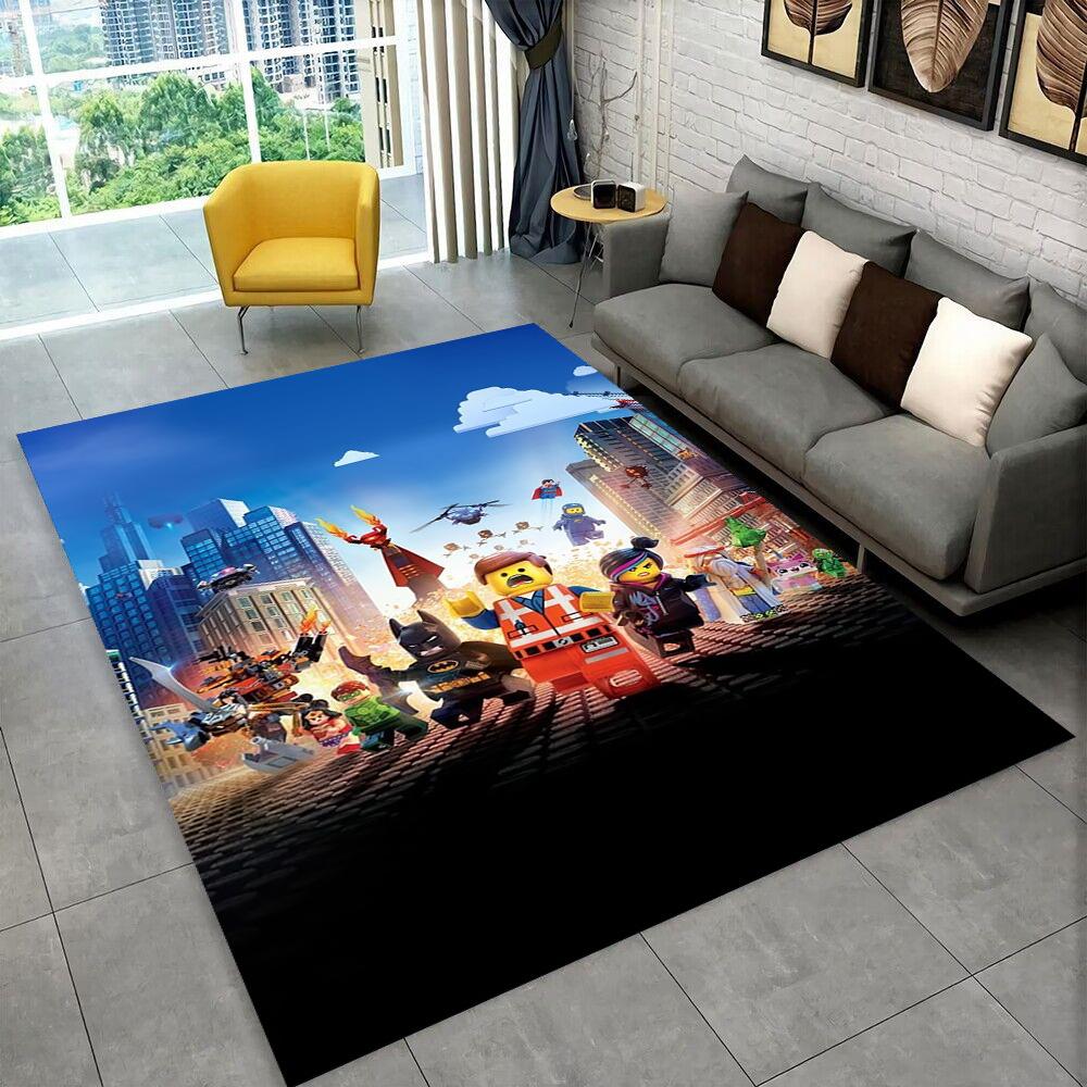 3D Cartoon R-Robloxs Game Carpet Rug for Playroom Bedroom Living Room Sofa Home Doormat Decor, Area Rug Non-slip Floor Mat Gift