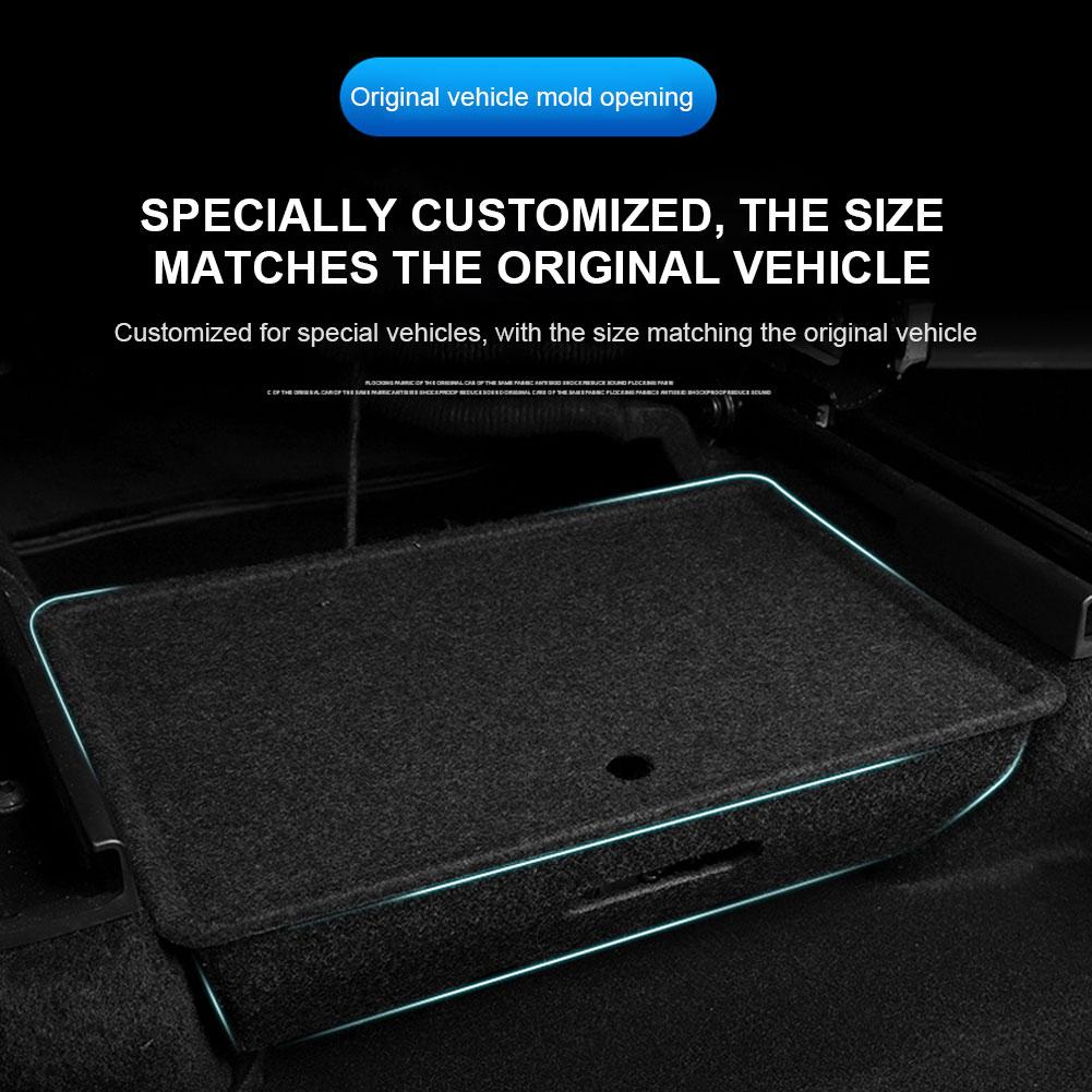 Bac de rangement caché Boîtes Boîte de rangement sous le siège Bac organisateur sous le siège Bacs de rangement sous le siège pour Tesla Model Y 2021-2023