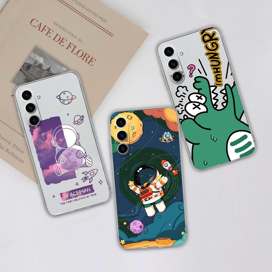 For Samsung Galaxy S24 Plus Ultra Phone Case Creative Soft TPU Silicone Clear Anti Drop Special Back Cover For Samsung S 24 Capa