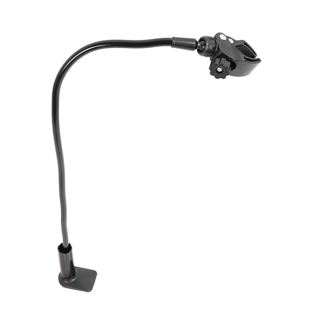 Pet Hair Dryer Holder Angle Adjustable Flexible Clip On Desk Safety Pet Grooming Dryer Holder for Countertop Black