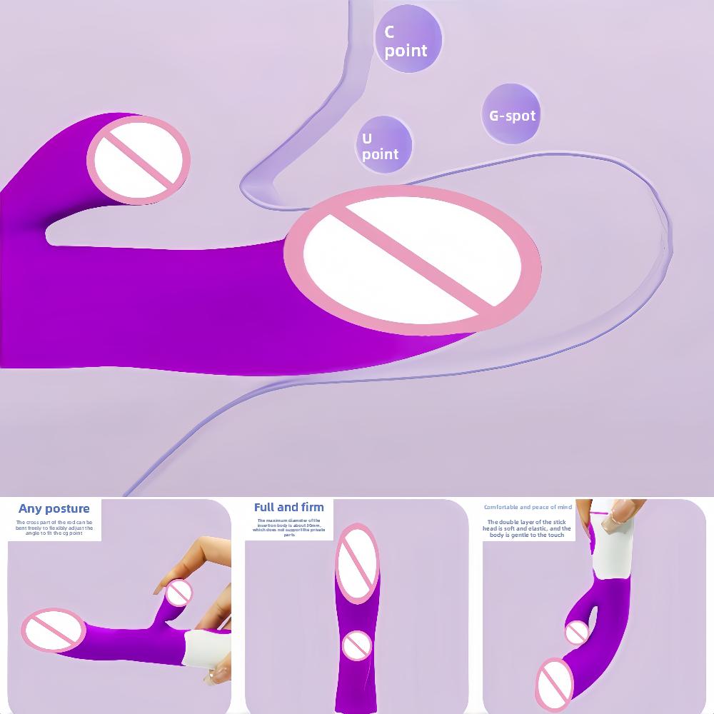 Powerful Rabbit Vibrator Dildo Double Vibration Clitoris G-Spot Stimulator Nipple Anal Massager Female Masturbator Adult Product
