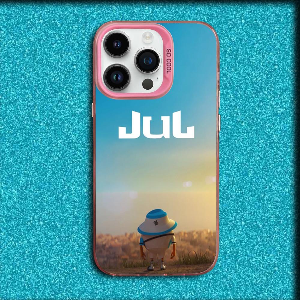 

Rapper Jul Phone Case For iPhone 16,15,14,13,12,11,Mini,Pro,MAX Pink Matte Silicone Cover iPhone12mini