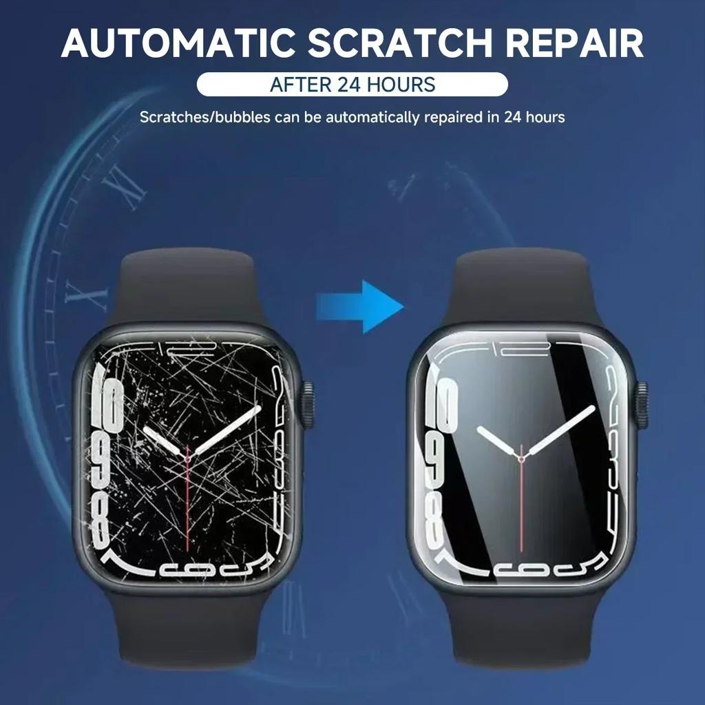 Screen Protector Hydrogel Film for Apple Watch Series 10 46mm 42mm 9 8 7 45mm 41mm Soft HD Scratch Resistant IWatch Ultra 2 49mm