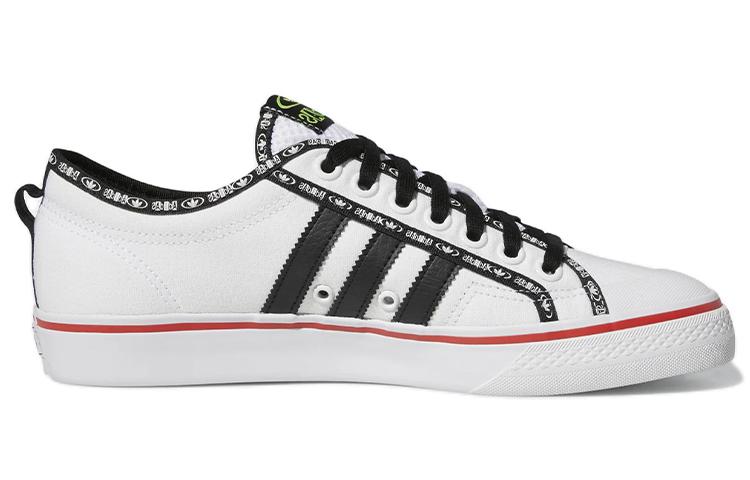 adidas Nizza Low White Black Vivid Red Men's Sneakers